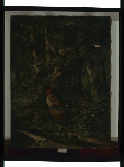 A Stream in the Woods by Henri Langerock